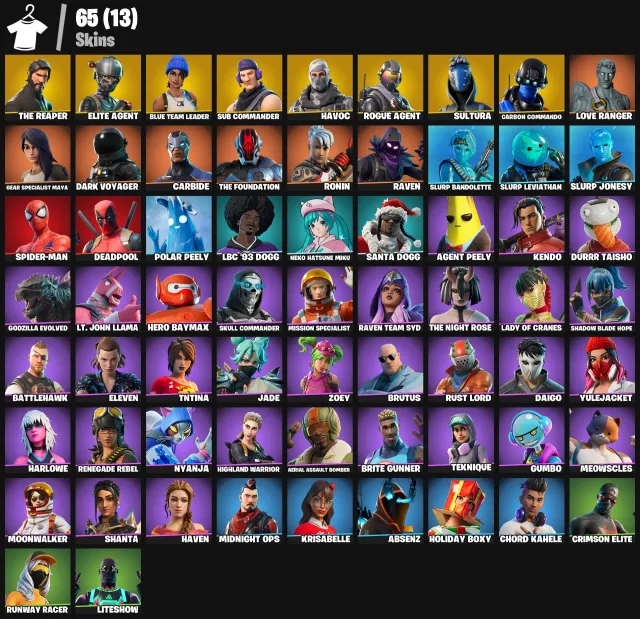 ⚡ THE REAPER • Elite Agent • Blue Team Leader • Sub Commander | 65 Skins | (PC/XBOX/PSN), Sale, skins 65