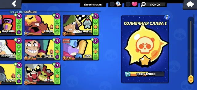 THERE IS ROOM FOR NEGOTIATION!!! Account from 2020 with Master old skins (3-11 BP), 65000 trophies, 107 brawlers, 32 primes