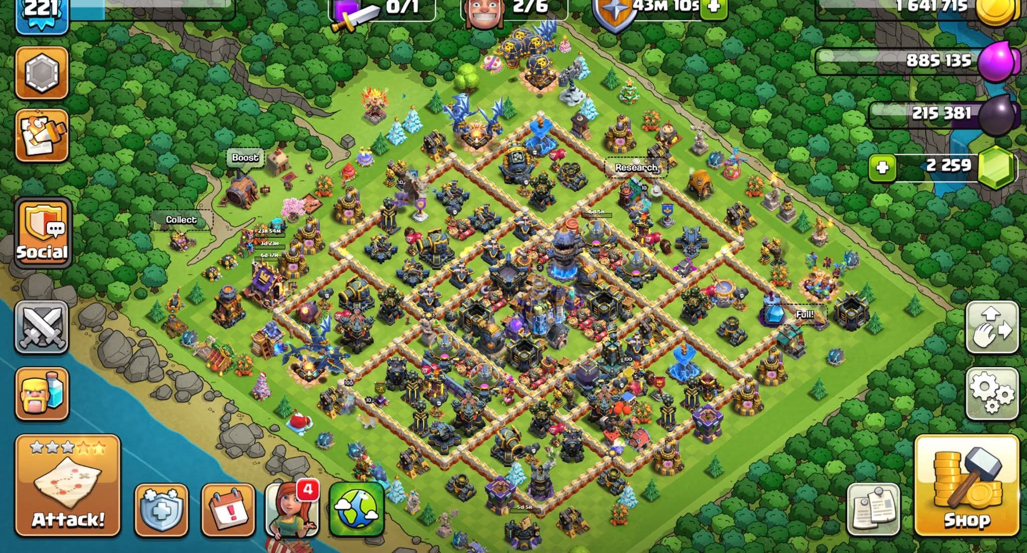 TH 18 Best Account | Builder Apprentice Max | Hero 100-100-86-75-50 | 7 Epic Max + 2 Epic 20+ Level, 18 TH Main Village, 10 TH Builder
