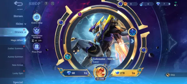Kof karina🔥luckybox johnson🔥gara vale🔥25 deluxe epic nana moskov roger irithil yisunshin🔥emblem max, Sale, Rank: Mythic, Level: 97, Winrate: 48%, Heroes: 126, Skins: 234