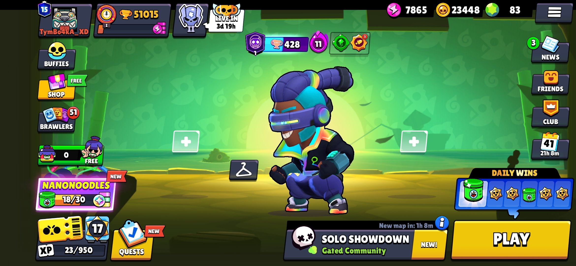 I sell account in brawl stars, trophies 50649, brawlers 96, primes 15