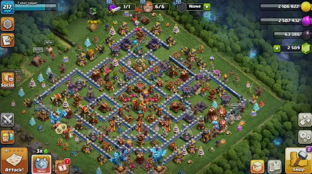 🌺🟥ФУЛЛ ТХ16🌺🟥ГЕРОИ 72/92/49/67/39/3🌺🟥 2.5к гем 2 снаряги 27LVL 9 снаряги 500 лвк 4 скина 🌺🟥 СКРИНЫ🟥, 17 TH Родной Деревни, 8 TH Строителя