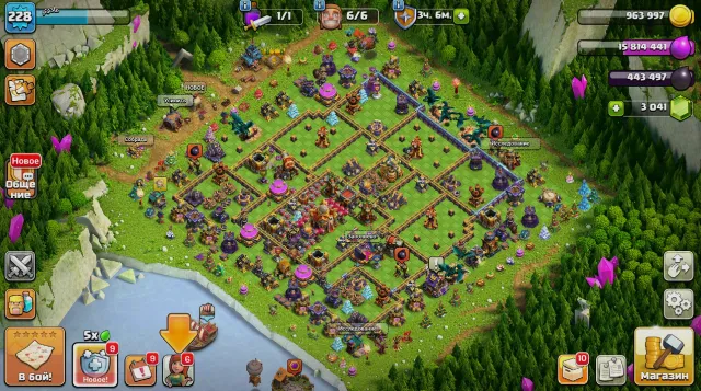 АВТОВЫДАЧА🟥100% Фулл ТХ 15🌺228 Lvl🟥ГЕРОИ 72/91/62/61/31🌺3к гем 8 снаряги 350 лвк 5 скинов 🟥 СКРИНЫ, 16 TH Родной Деревни, 10 TH Строителя