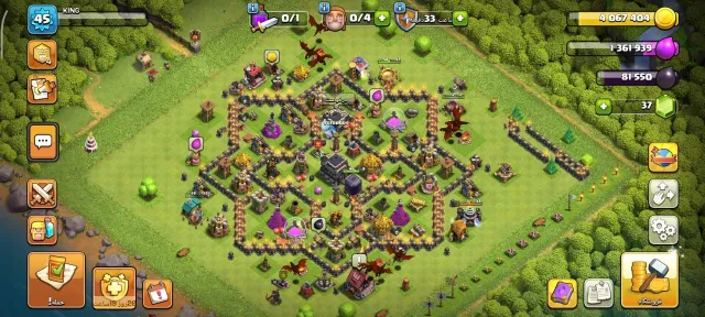 🔆TH 9 🔆Great account 🔆 Lvl 45 🔥GOOD SKINS, 9 TH Main Village