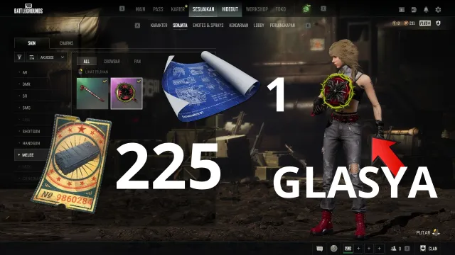 🔥 PUBG Steam | GLASYA CONTENDER | SCAR-L Battlestat + Schematic, No BATTLEGROUNDS Plus