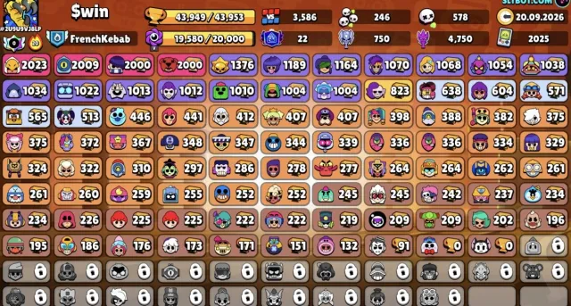 🔥 87 BRAWLERS | 43.9k TROPHIES | 22 FULL (11 POWER) 22 PRIMES | FULL REBIND 🔥, 44000 trophies, 87 brawlers, 22 primes