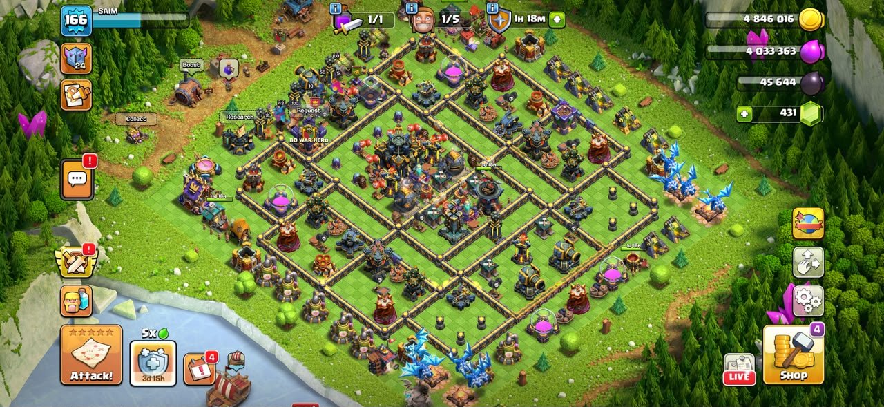✪ TH 17 Full Max Heroes ✪ Max Walls & Defense ✪ 100-100-46-66-50-12 ✪ 10x Epic Near Max, 17 TH Main Village, 10 TH Builder