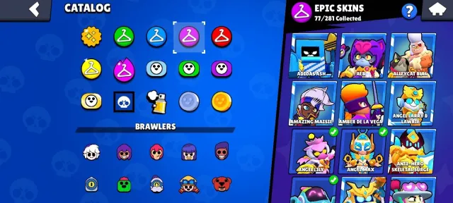 🌌GOOD ACCOUNT FOR MAIN OR TWIN🌌| 🏆 51759 | 105 BRAWLERS | 258 SKINS, 51759 trophies, 105 brawlers, 19 primes