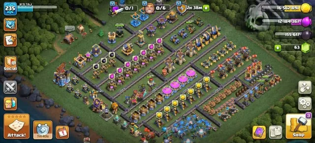 Coc# 222 Th 18➤4 героя макс{Защита стены макс➤Хороший профиль➤3 эпика макс 4 эпика 25, 18 TH Родной Деревни