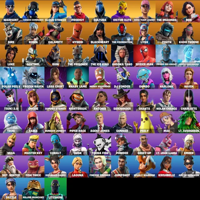 🔥 [PC/XBOX/PSN] 75 SKINS | LVL 1163 | OG STW, Carbon Commando, Cloud Striker, Rox | FULL ACCESS 🔥, Продажа, скины 75