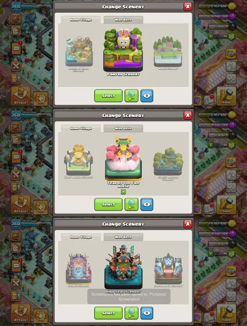 Th 18>Почти макс➤6 героев макс➤14 эпиков макс 1 lvl 20➤9 сцен 4 редких➤Защита отключена➤лучшее снаряжение, 18 TH Родной Деревни, 10 TH Строителя