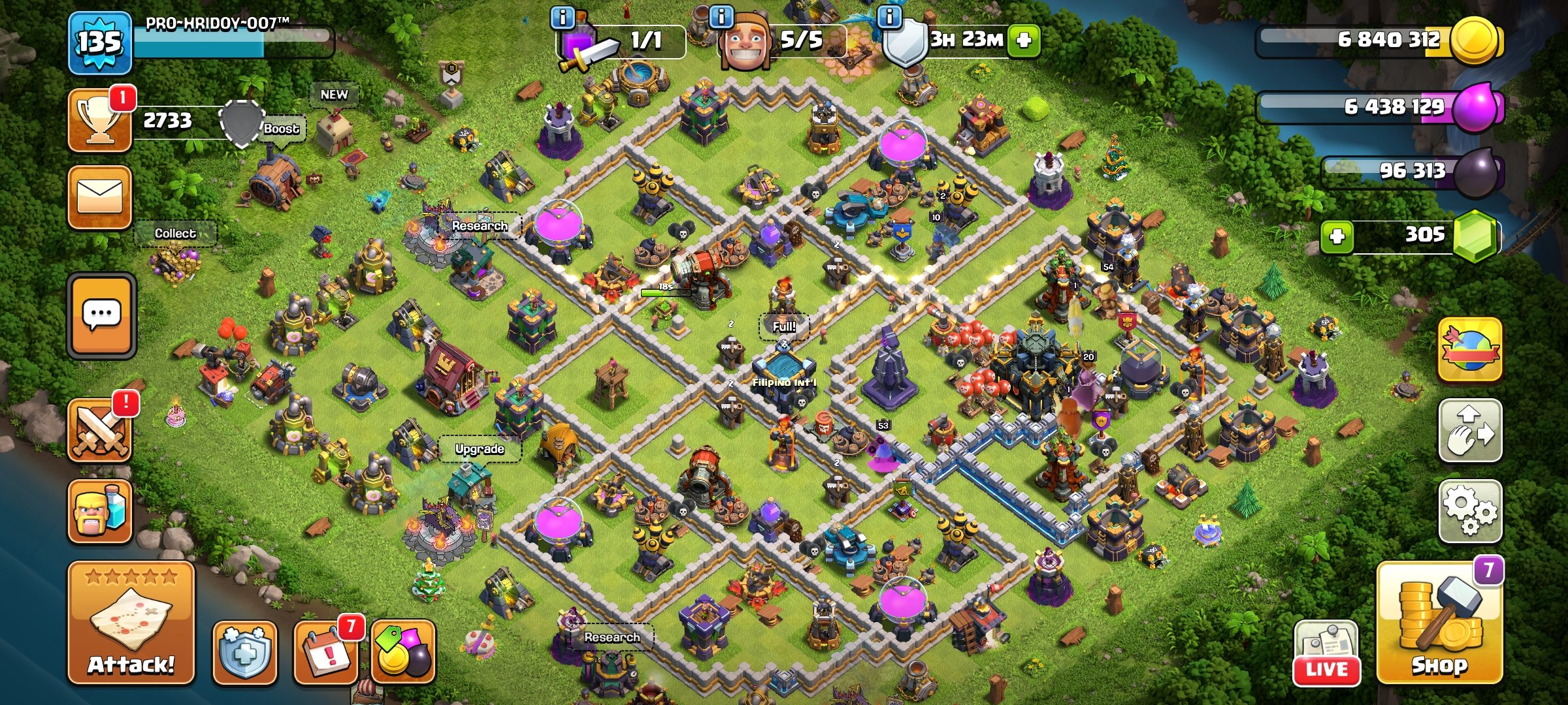 TH 17 ~ Heros-54/53/20/10~All Equipment~Old Rare Statue~Connect To Buyer Mail~Fast Delivery, 17 TH Main Village