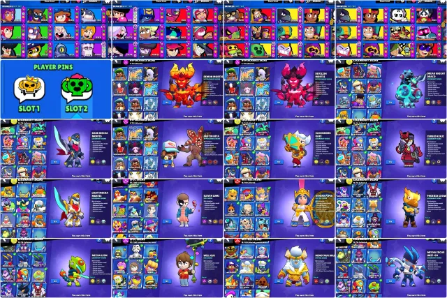 47,800🏆X2 CHEAPER DONATE❤️42-11x POWER❤️30 BUFFY❤️TROPHY PIN GRAFFITI❤️DEMON MORTIS❤️PHOENIX CROW❤️, 47800 trophies, 107 brawlers, 23 primes