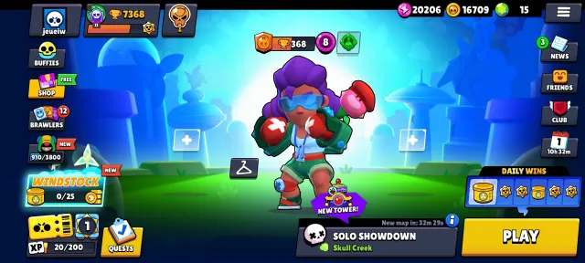 Selling an old account with exclusive skins., trophies 7368, brawlers 58