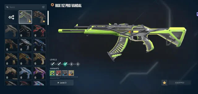 Selling personal Valorant account, the account has many purchased skins for almost all weapons, Sale, Diamond 2, Agents: 17, Skins: 20