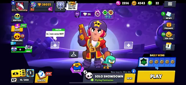 for main 38k, old, email change, 38000 trophies, 105 brawlers, 17 primes