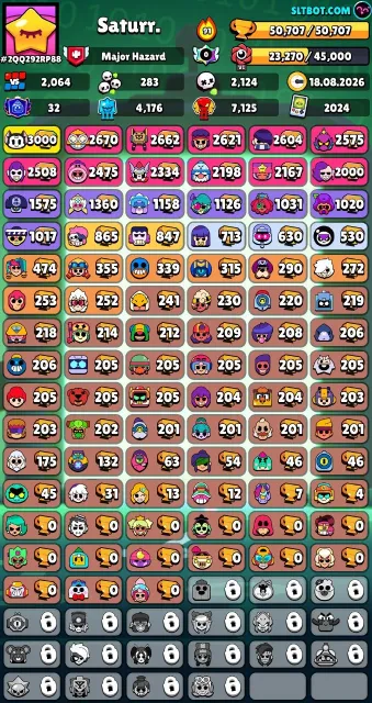 Hello everyone, there is a 3rd prime kit, many 2 primes have skins, conforming account for playing, 50600 trophies, 82 brawlers, 32 primes