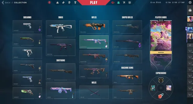 valorant account level 246, Sale, Diamond 1, Agents: 29, Skins: 23