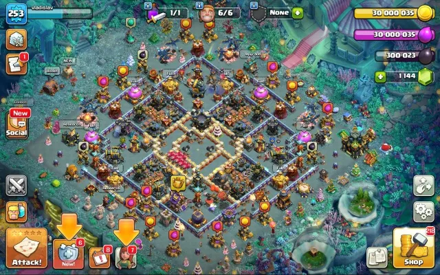 17 TH 99% full | 253 LVL | 100/100/83/73/50 | фулл экипа | 1 к гемов, 17 TH Родной Деревни, 10 TH Строителя