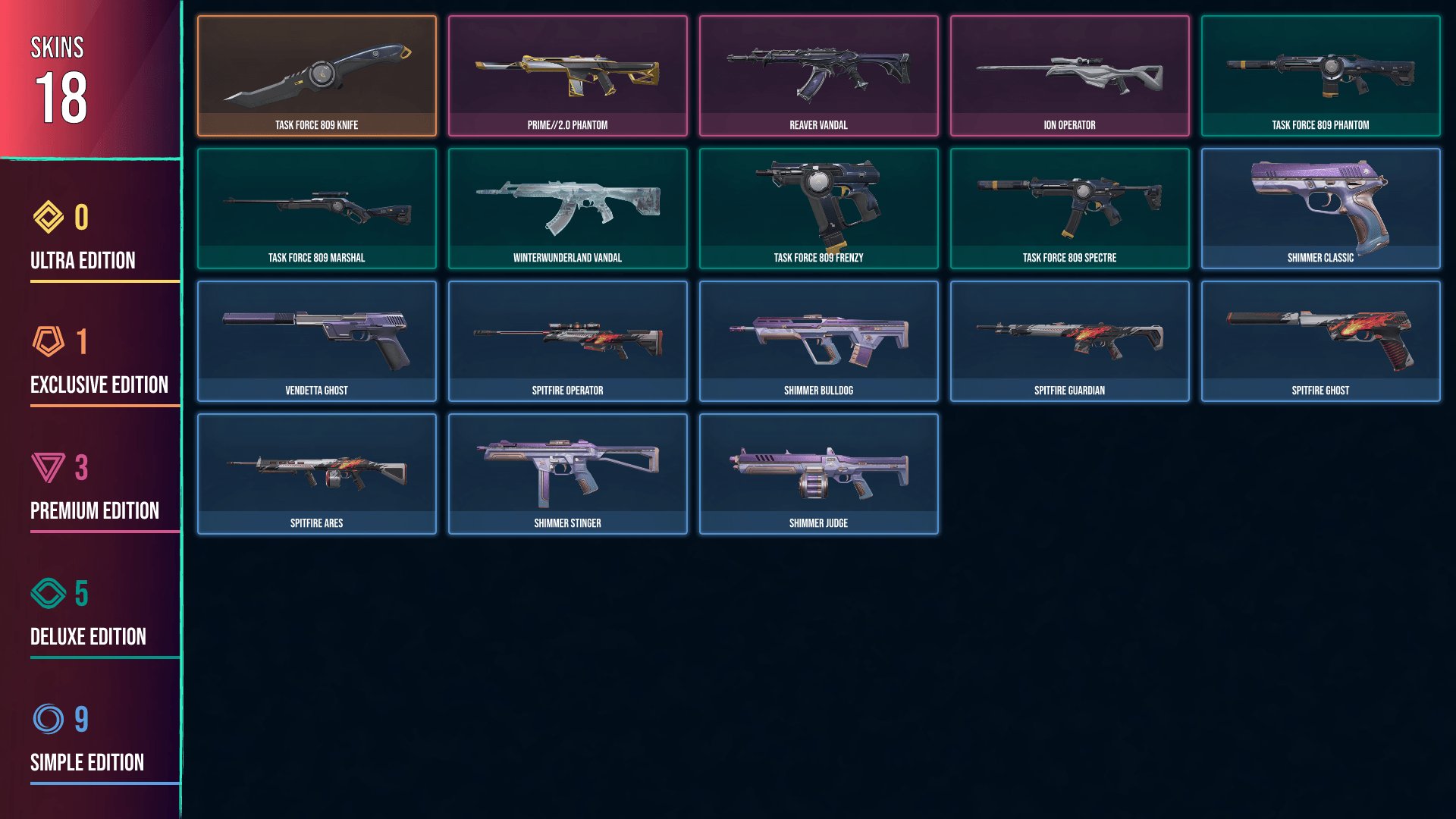🥑 AP 🥑 1 KNIFE 🥑 18 SKINS 🥑 VALUE: 6600 VP 🥑 RANKED READY 🥑 81 LEVEL 🥑 G7qPL 🥑, Sale, Ranked unlocked, Agents: 15, Skins: 18