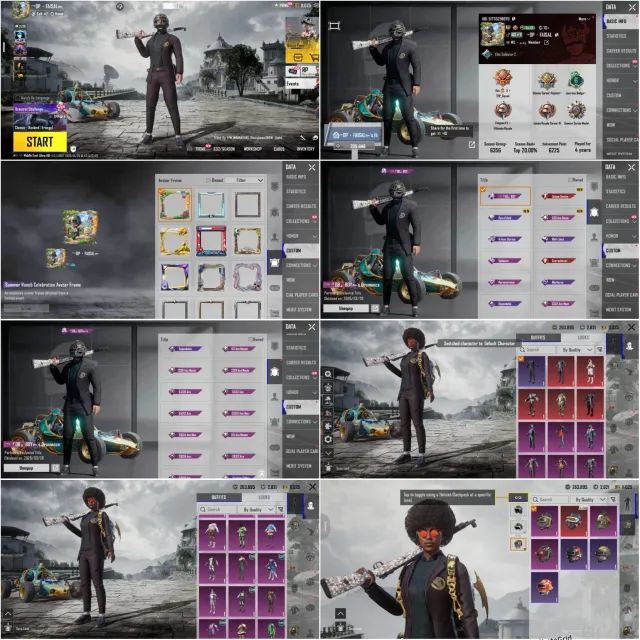 Metro Royal Open"Lvl 74"Dp Lvl 3"S18 (KillMsg)5 Mythic Set"Mythic Helemt/Bag, Продажа, 74 уровень, Ранг: Ас, 1-9 мифик скинов, 1-9 прокачиваемых оружий, 1-4 килл чатов, Нет спорт каров