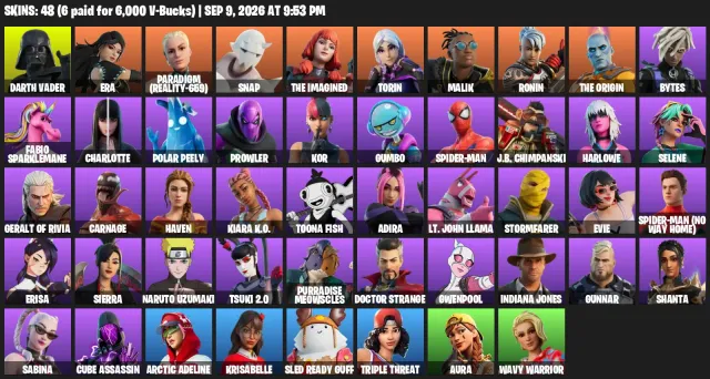 🦭🍪Darth Vader Naruto Uzumaki Carnage Geralt of Rivia Spider-Man 2 Torin Chimpanski🦭🍪 СМЕНА ДАННЫХ, Продажа, скины 48