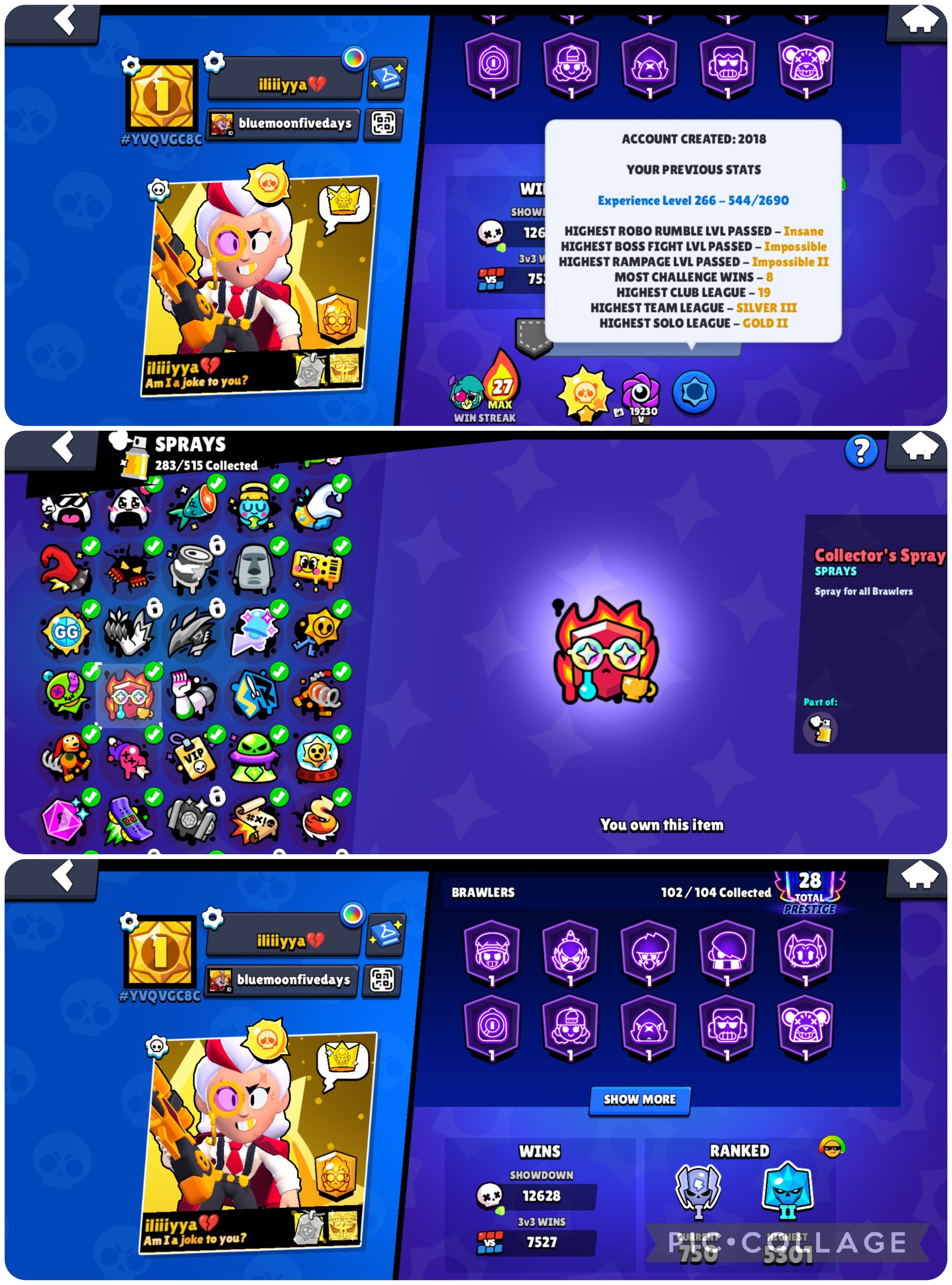 🏆𝟔𝟗𝟎𝟎𝟎🏆💟GOLDHAND + KING💟🀄STAR SHELLY + 𝟓/𝟏𝟎 OLD BP🀄💟EDDIE DRACO + 𝟑𝟎𝟒 SKINS💟🏅PUMPING🏅, trophies 68778, brawlers 102, primes 28