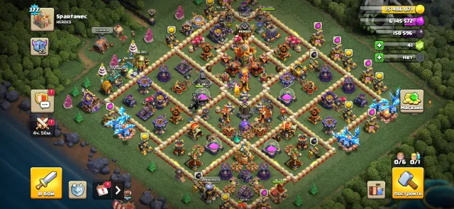 【16 TH】🔵177 LVL【💎41 GEMS💎】[81|90|60|56|40|11]💎6 BUILDERS💎 ✅, 16 TH Home Village, 10 TH Builder