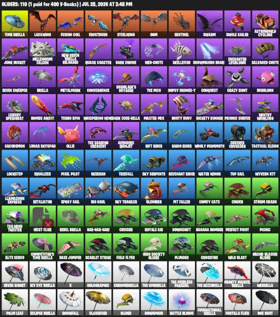 💖JUICY OLD ACCOUNT💖2,150 V-Bucks💖SEE FOR YOURSELF IN THE SCREENSHOTS💖OG SKINS💖, Sale, skins 130