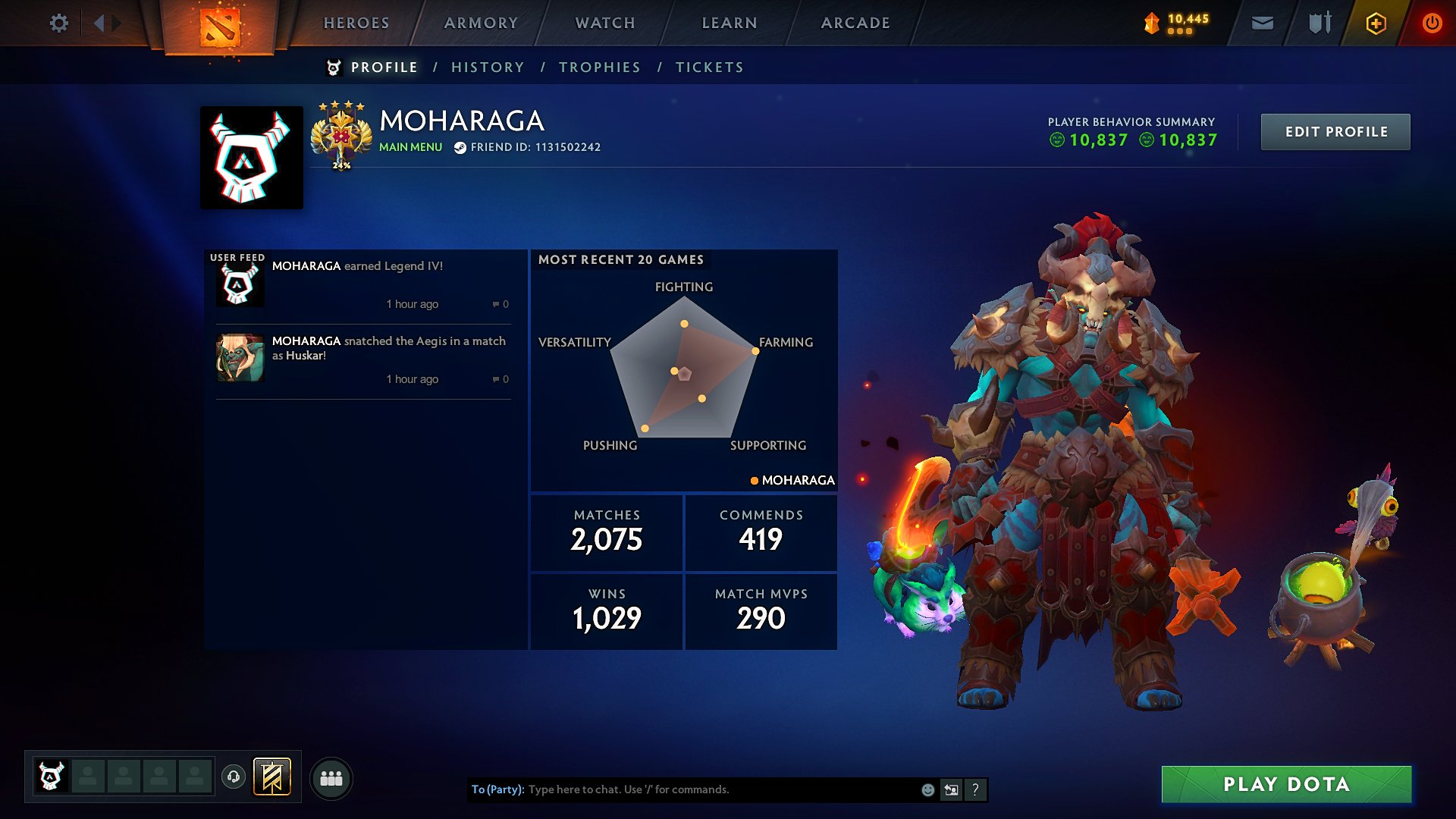 🧡ARCANA PHANTOM ASSASIN🧡ANCIENT 1🧡 3800 MMR 🧡Main pull🧡10800 bhv🧡, Sale, 3800 MMR, 10800 Behavior score, 10800 вежливости, 1800 games, 1700 hours