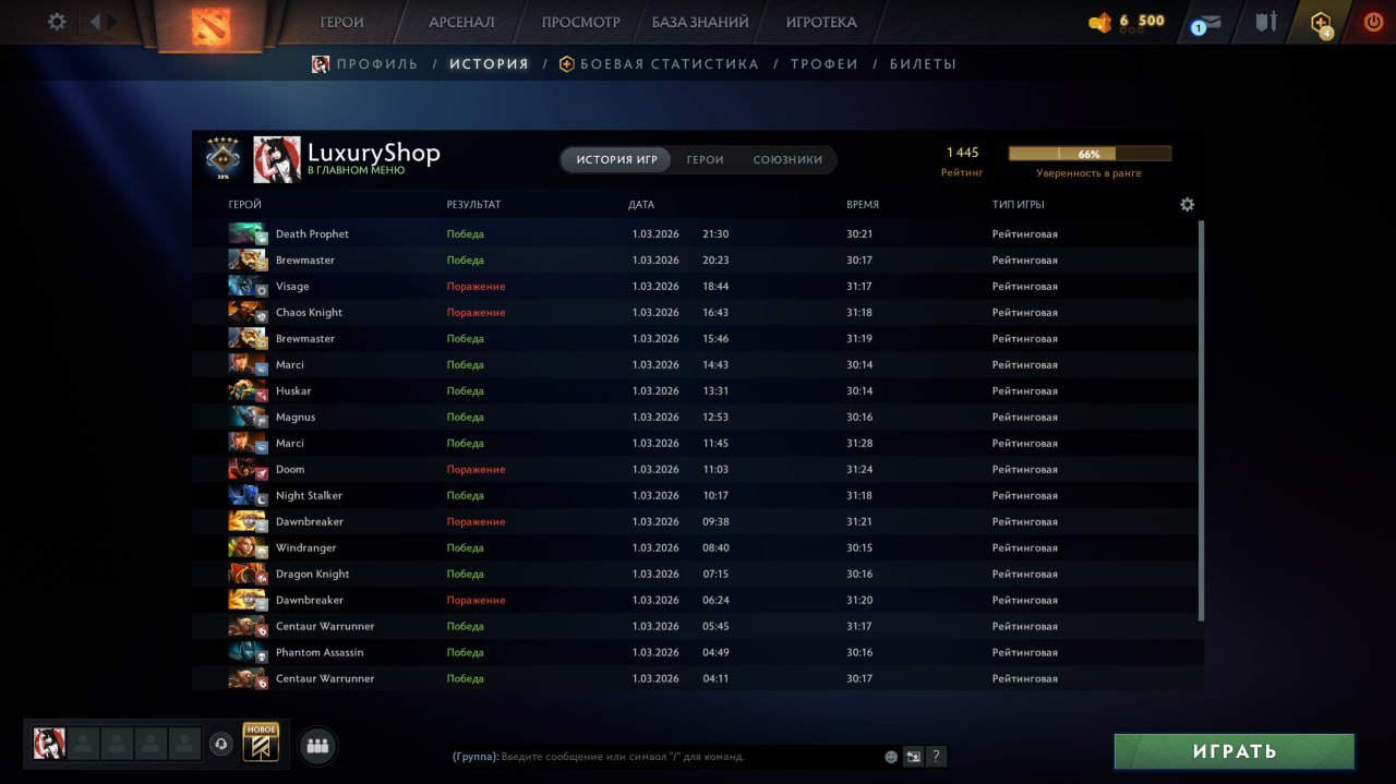 【𝐒𝐡𝐨𝐩】📌Sell ᴀᴄᴄᴏᴜɴᴛ💖1400 𝐦𝐦𝐫⭐️💖⭐️DECENCY 10.500 💖⚡️, Sale, 1400 MMR, 10500 Behavior score, 200 games, 200 hours