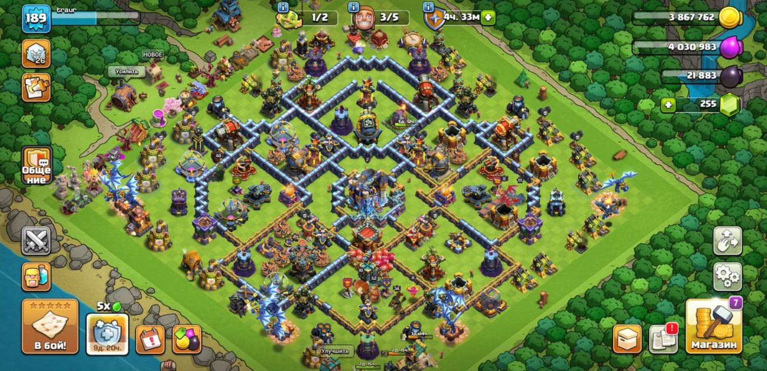 💎🌸 EXCLUSIVE #1 💎🌸 18 TH 🌸💎 5 BUILDERS 💎 WALLS 14-15 🌸 HEROES 52/48/34/32/12/8 💎🌸 AUTO-DELIVERY 🌸💎, 18 TH Main Village, 10 TH Builder