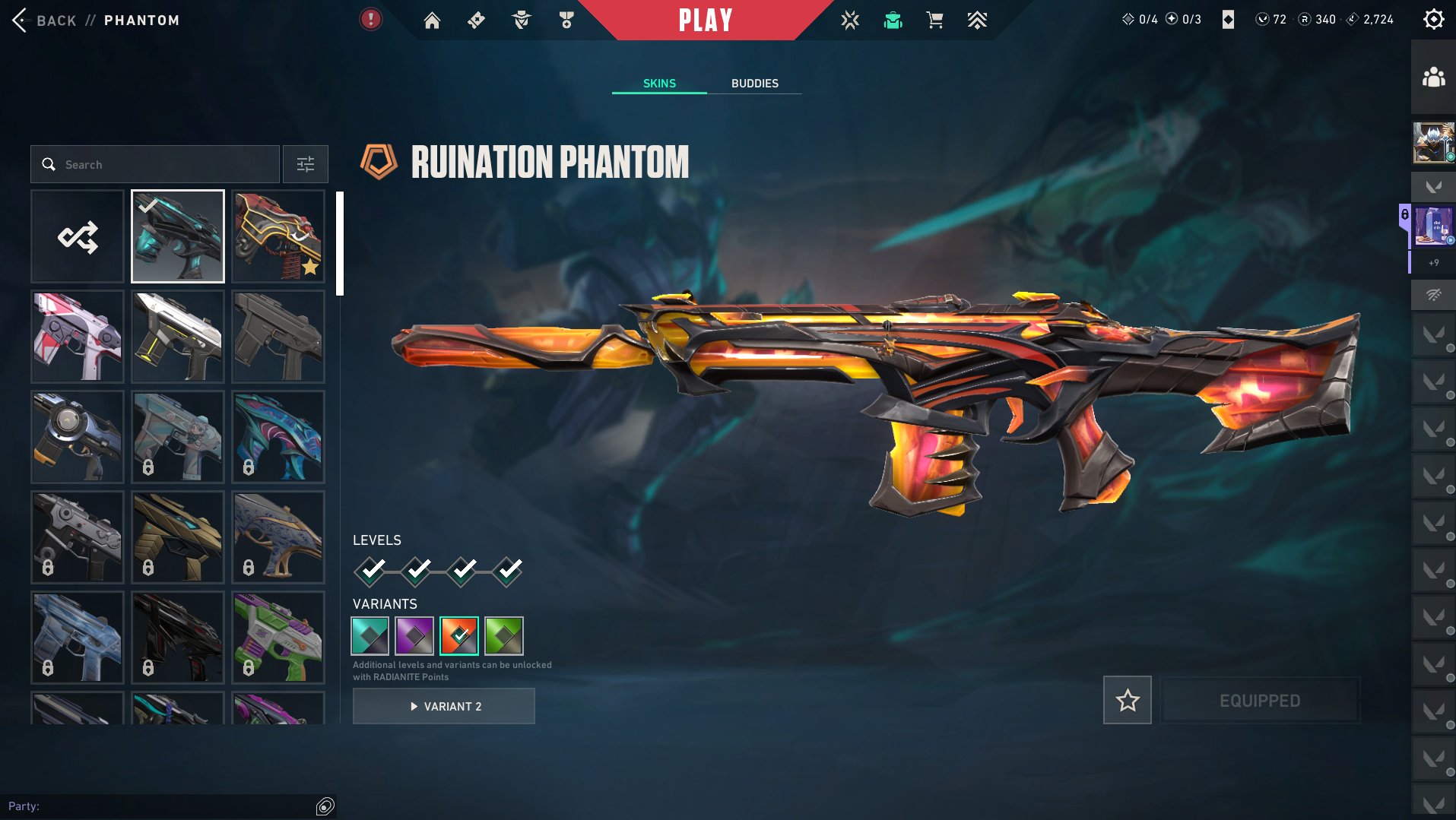 EU | Personal Account | 57 Skins | Champions 2023 Vandal | Charopunk, Bull Fan, and Reaper Knives, Sale, Platinum 1, Agents: 28, Skins: 57