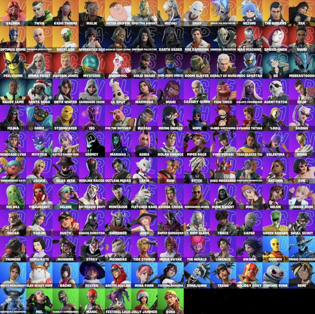 🟧 [Mega cool account] / Counterattack / Mania / [Huge Otlega] 🟧, Sale, skins 139