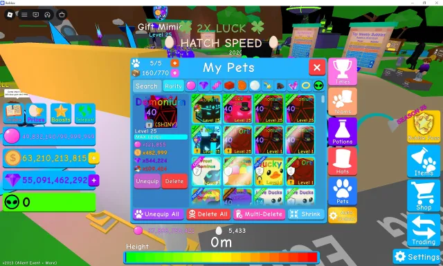 Bubble Gum Simulator OLD PETS, Donate: 23830 R$, Rap: ~700 R$, boy skins 2019 registration., Sale, Voice chat: No