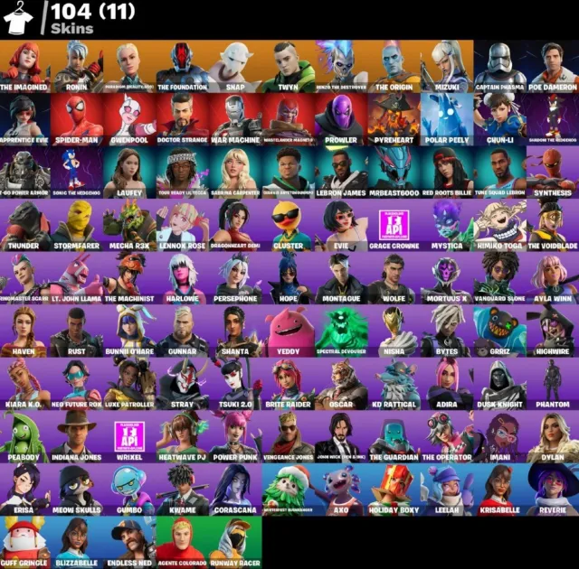 ⭐️【104 SKINS】Chun-Li + PVE/STW【With email access】❤️With guarantee!❤️Screenshots✅Auto delivery!, Sale, skins 104