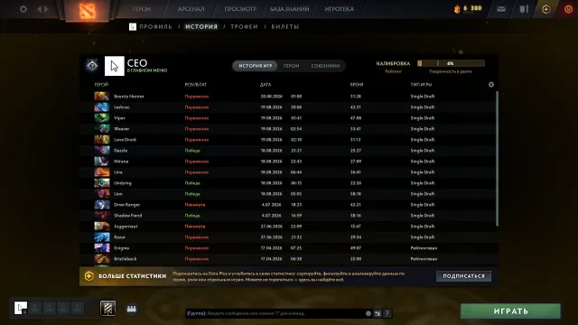 ❤️ Hidden rank 5200 mmr 🔥Calibration ✅ Together with email, Sale, 4433 honesty, 4433 politeness, 360 matches