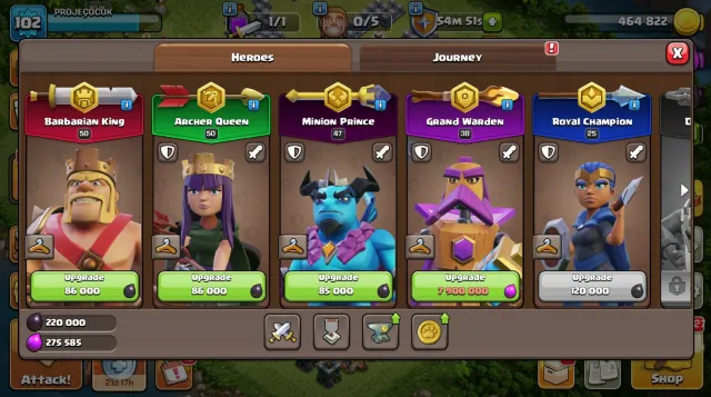 💎 TH16 💎 102 LVL 💎 СМЕНА НИКА 💎 【ГЕРОИ 50/50/47/38/25】💎, 16 TH Родной Деревни, 6 TH Строителя