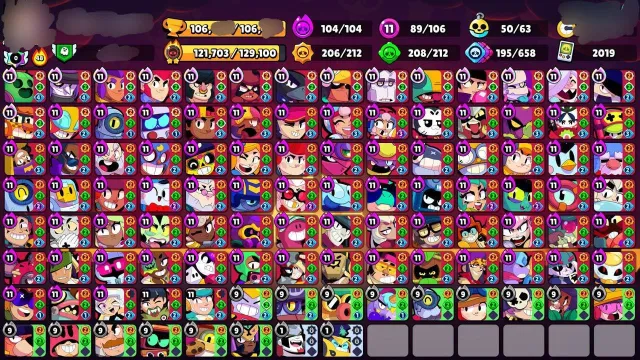 🎶500 DAYS WIN STREAK🎶👾89 11 POWER👾Video+👾MANY SKINS👾, 106000 trophies, 106 brawlers, 87 primes