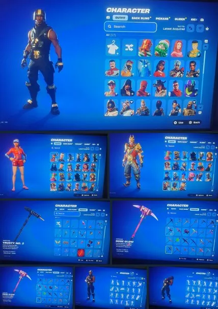 56 Skins Headless OG Aerial Assault Trooper + The Reaper + Elite Agent + Save The World, Sale, skins 56