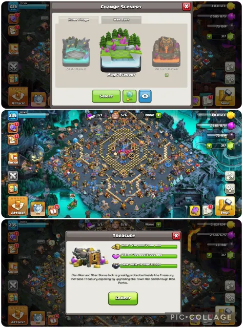 💟 18 ТХ + СТЕНЫ 18 LVL 💟👤 ГЕРОИ【86:86:73:73:45:18】👤🔮 21 СКИН + 2 ДОН ОФОРМЫ 🔮⚔️ ВКАЧ СНАРЯГА ⚔️, 18 TH Родной Деревни, 10 TH Строителя