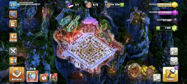 C54💎 5 HERO MAX 💎 10 EPIC EQUIPMENT 💎 TH 17 MAX 👑 EPIC SCENERY 🔥 HEROES 95-95-70-70-45-15, 17 TH Родной Деревни, 10 TH Строителя
