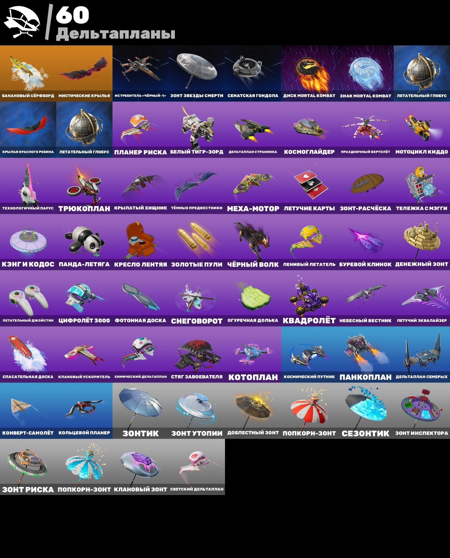Account 92 skins, Sale, skins 92