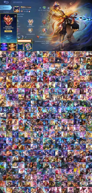 🔥World🔥Lineup Kishin-Legend-Ducati-KOF-Naruto, Exorcist Chong, Neo Frederin-Ling-Exorcist Chong🔥, Sale, Rank: Grandmaster, Level: 186, Win Rate: 57%, Heroes: 133, Skins: 606