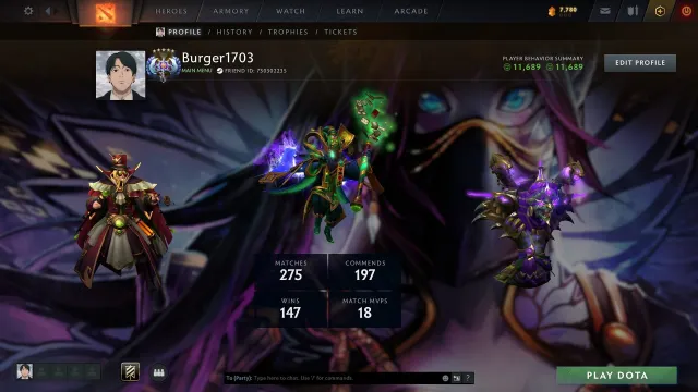 Vollstrecker | Arcana Rubick | 11K Anstand, Verkauf, 4426 MMR, 11689 Anstand, 275 Spiele, 317 Stunden