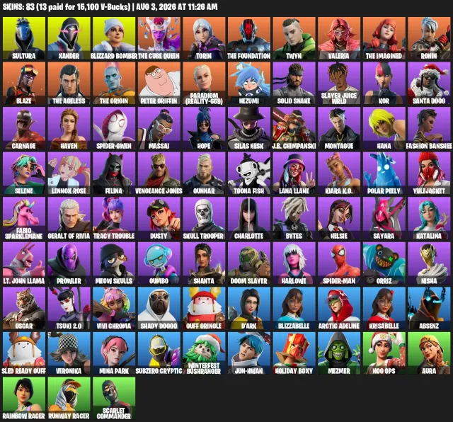🥰Xander😉Spider-Man😘Blaze😉Spectra Knight😉AUTO-RECEIVE❤️🔥CHANGE MAIL😎FULL ACCESS🥰, Sale, skins 83