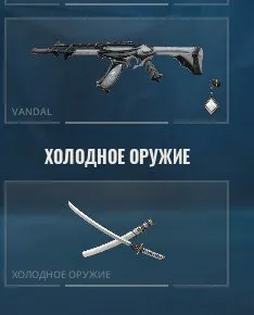 Level 66, 2 skins Vandal Reaper and Knife Katana Onimaru Kunitsuna, Sale, Diamond 2, Agents: 18, Skins: 2