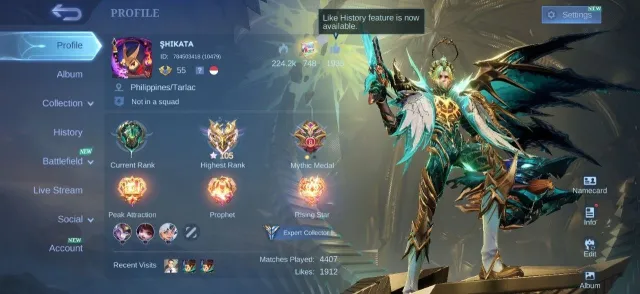 Immortal 105★⚡Prime Granger✨Luckybox Zhask💎M7 Granger🌟Epic Moskov💫Roger🔱Emblem Max, Продажа, Ранг: Эпик, Уровень: 55, Процент побед: 53%, Герои: 114, Облики: 151