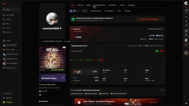 🔥 FACEIT 2200 ELO + PRIME + ВЕРИФИКАЦИЯ 🔥, Продажа, Инвентарь пуст, Есть PRIME, FACEIT, 2200 ELO, Зарегистрирован: Да