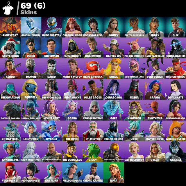 🔥 Fortnite Account | Level 2235 | 184 Wins | 153 Pickaxes, Продажа, скины 69